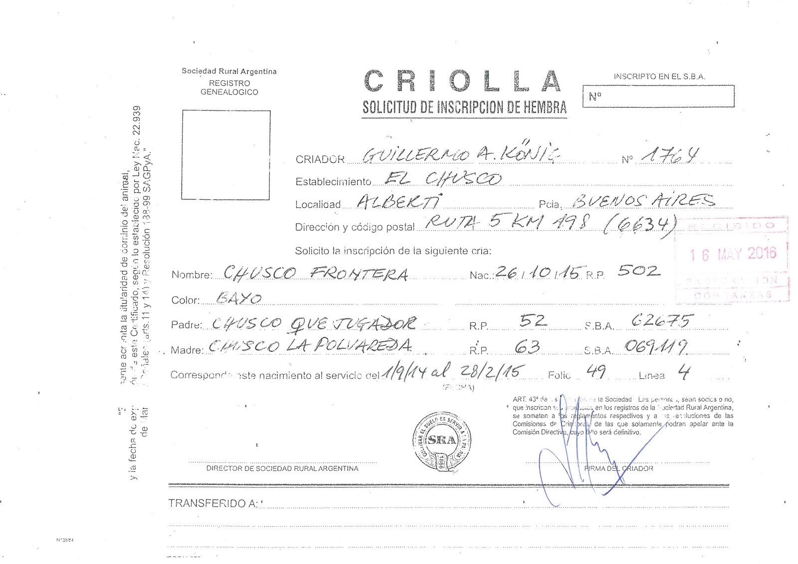 POTRANCAS y MADRES